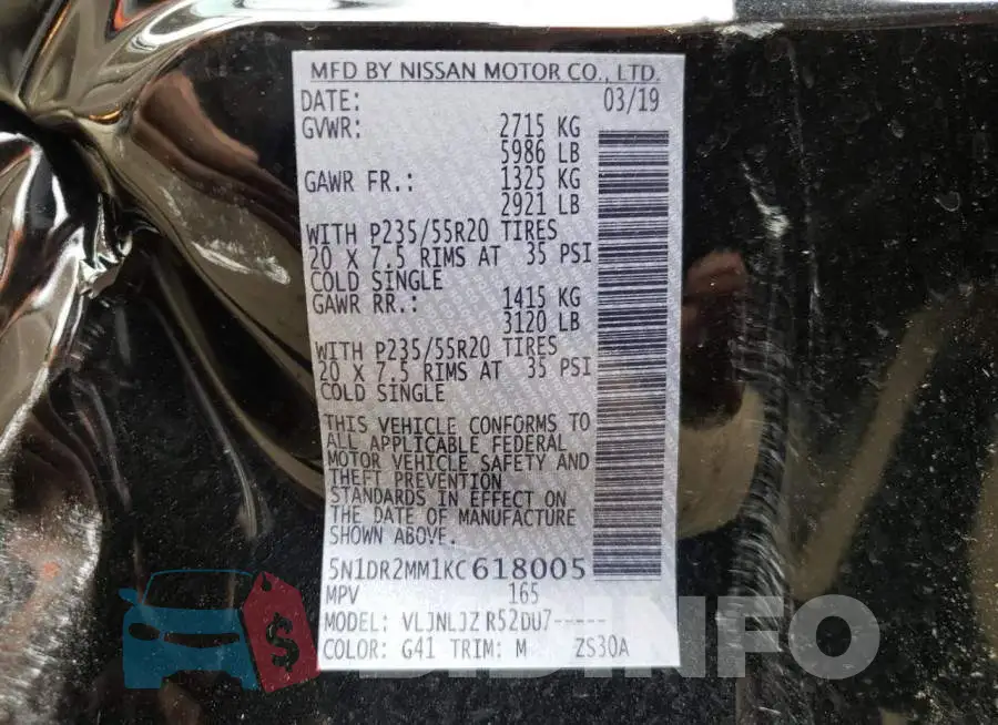 5N1DR2MM1KC618005 Photo# 10