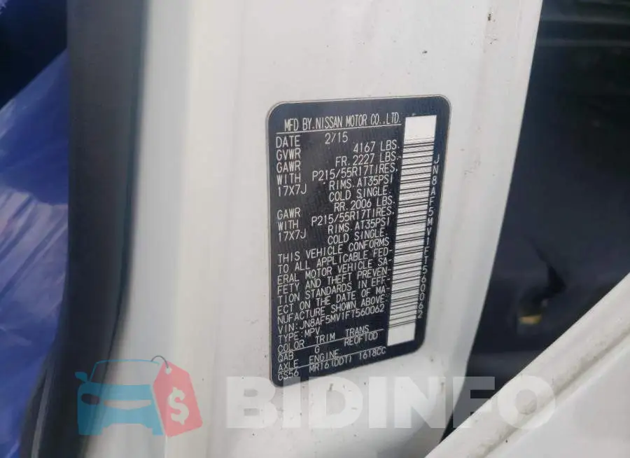 JN8AF5MV1FT560062 Photo# 12