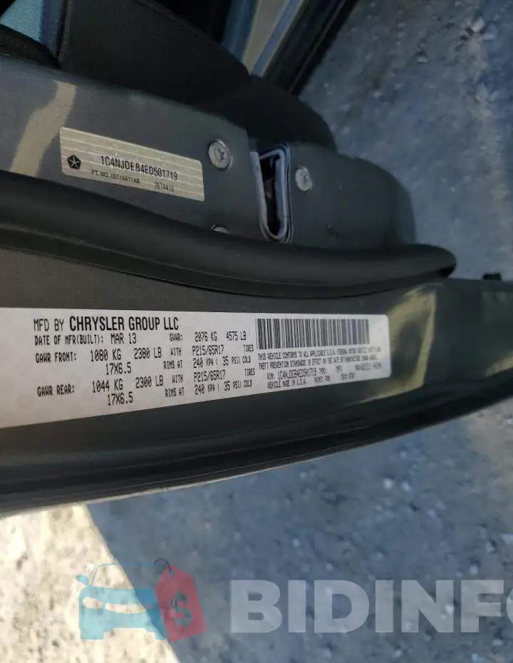1C4NJDEB4ED501719 Photo# 12