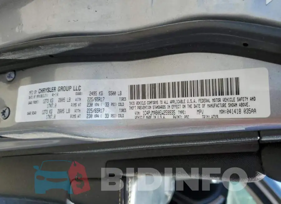 1C4PJMAB0EW259935 Photo# 10