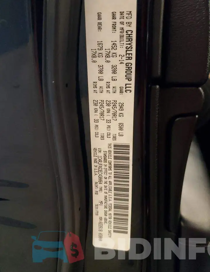 1C4RJFAG3EC430064 Photo# 12