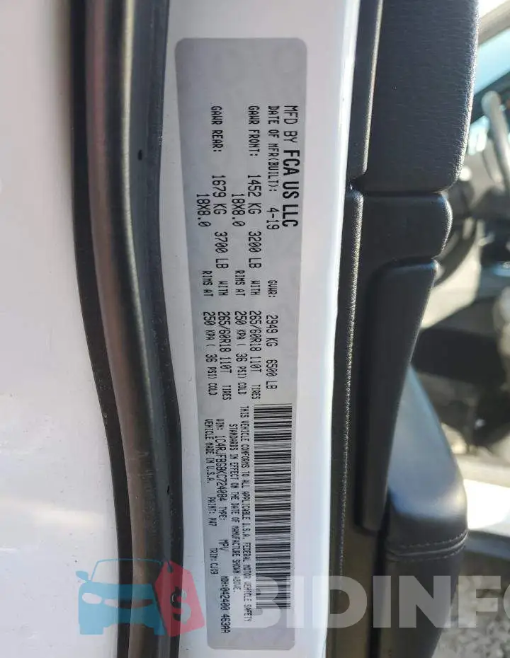1C4RJFBG8KC724084 Photo# 12