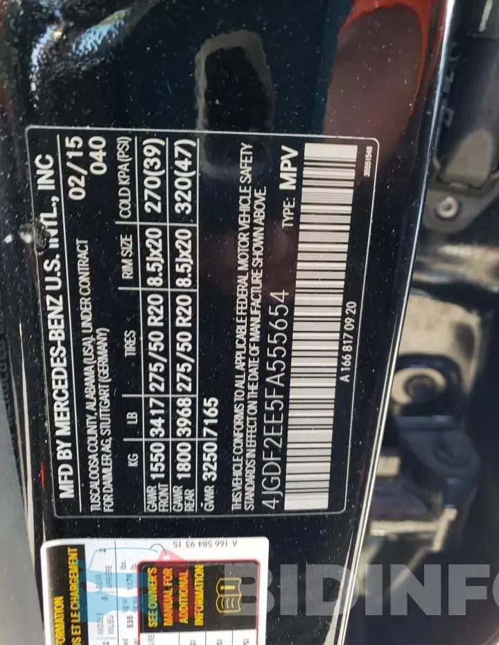 4JGDF2EE5FA555654 Photo# 13