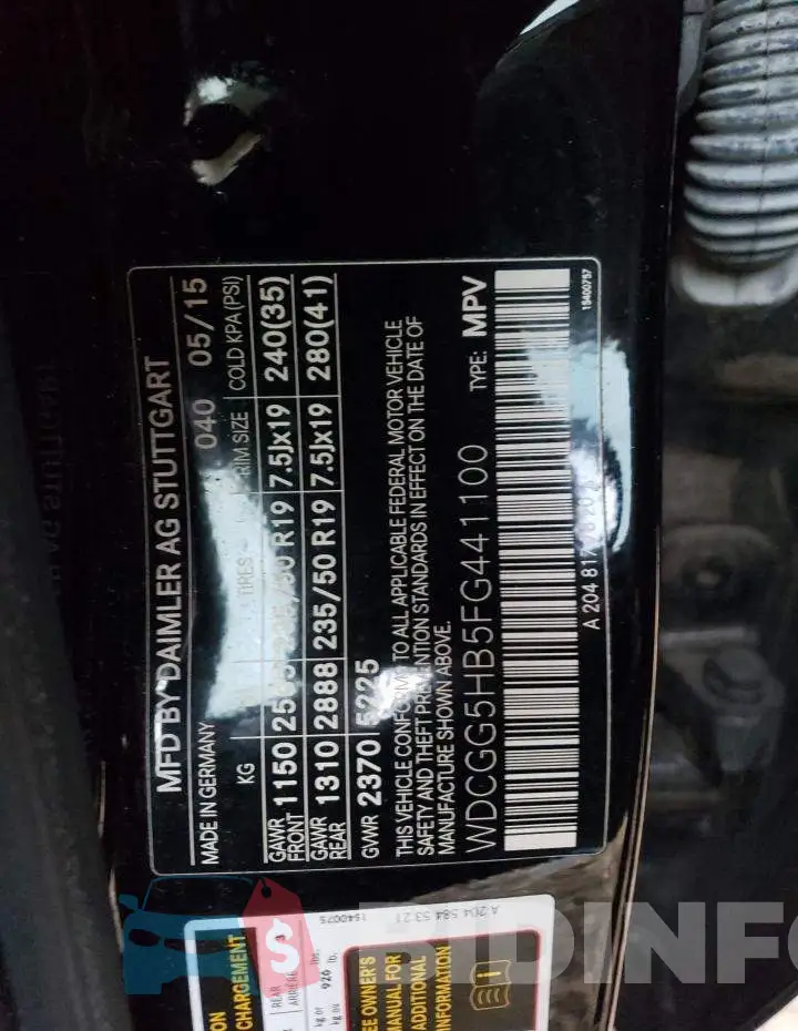 WDCGG5HB5FG441100 Photo# 13