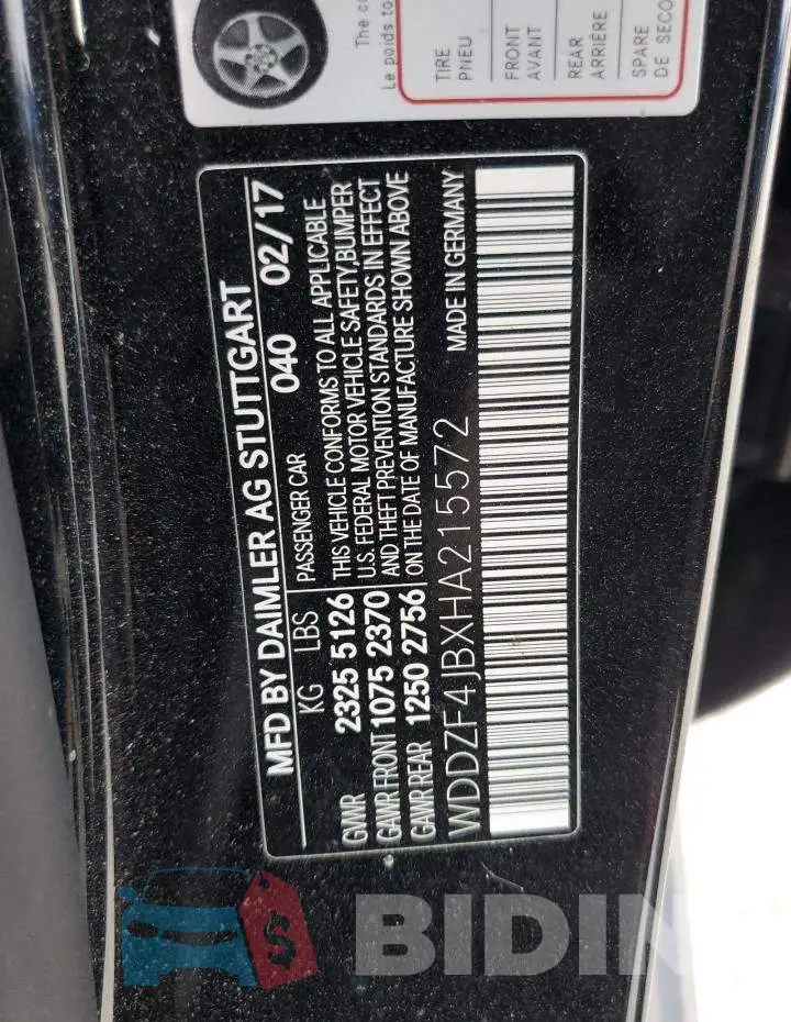 WDDZF4JBXHA215572 Photo# 12