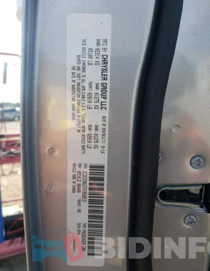 2C3CDXBG2EH362813 Photo# 10