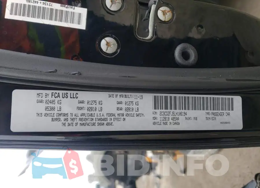 2C3CDZFJ5LH106194 Photo# 13