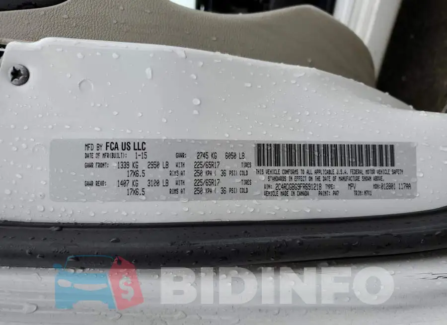 2C4RDGBG9FR691218 Photo# 13