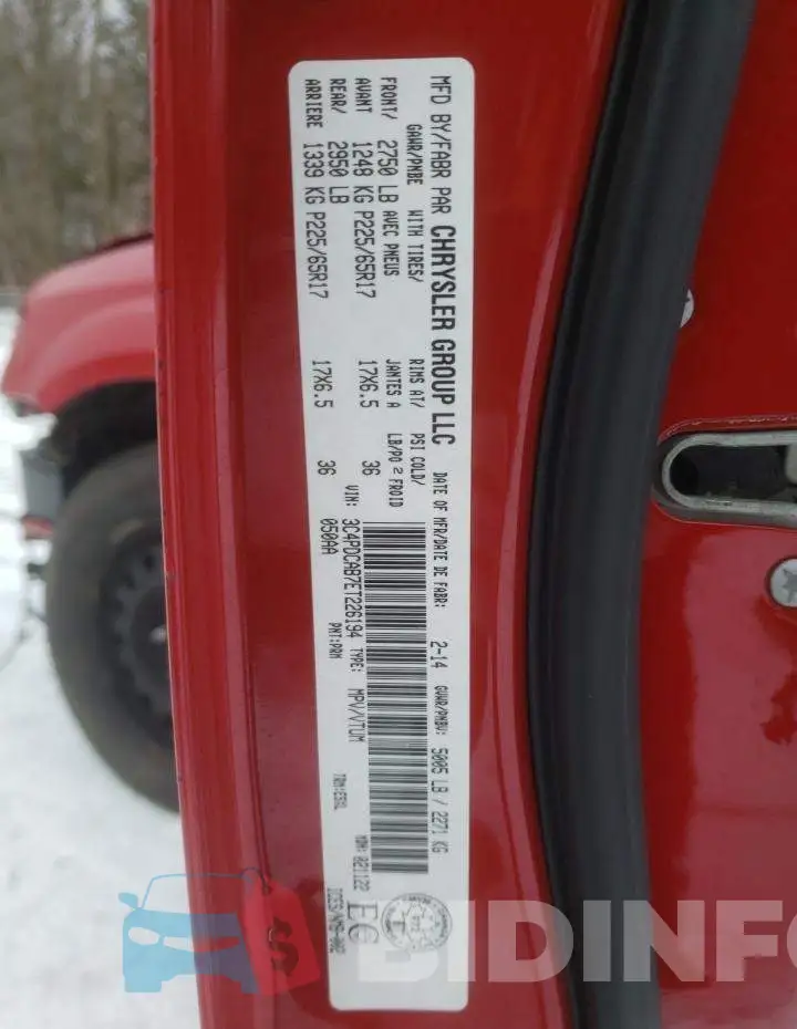 3C4PDCAB7ET226194 Photo# 13