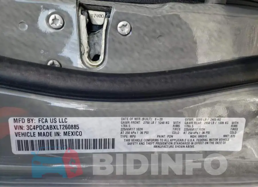 3C4PDCABXLT260885 Photo# 14