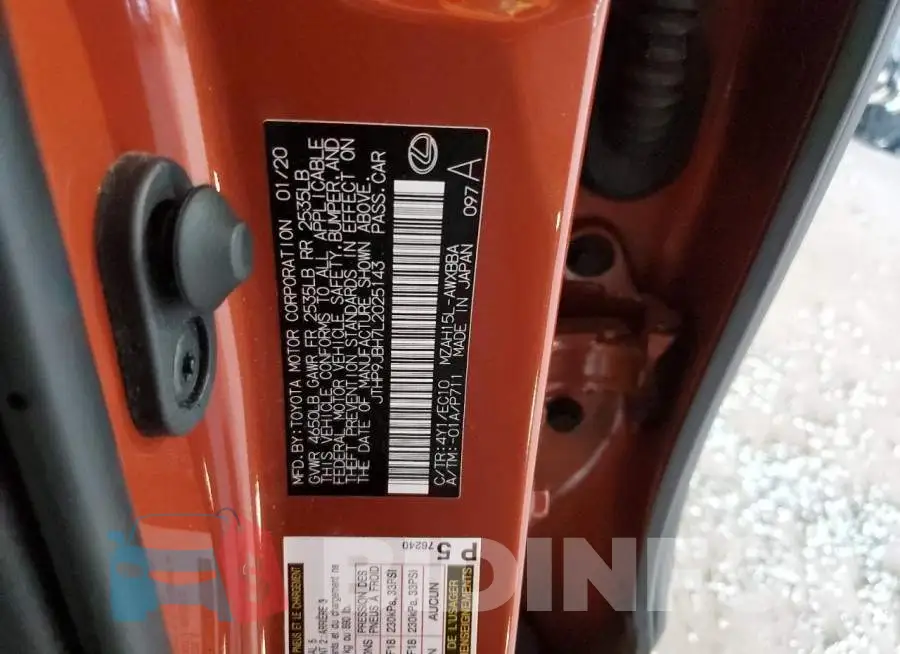 JTHP9JBH7L2025143 Photo# 14