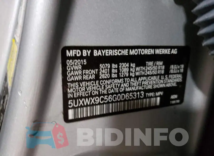 5UXWX9C56G0D65313 Photo# 13
