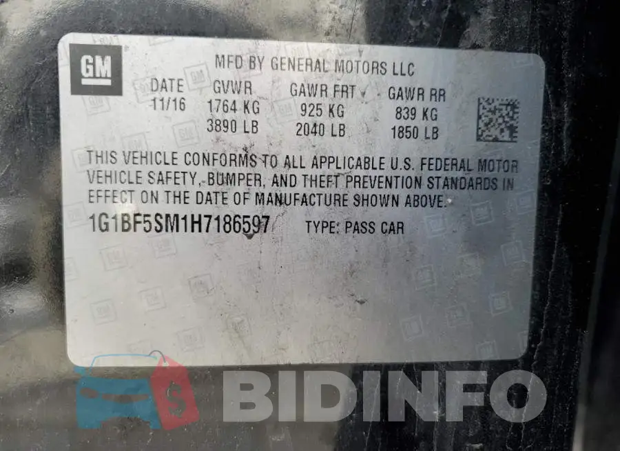 1G1BF5SM1H7186597 Photo# 13