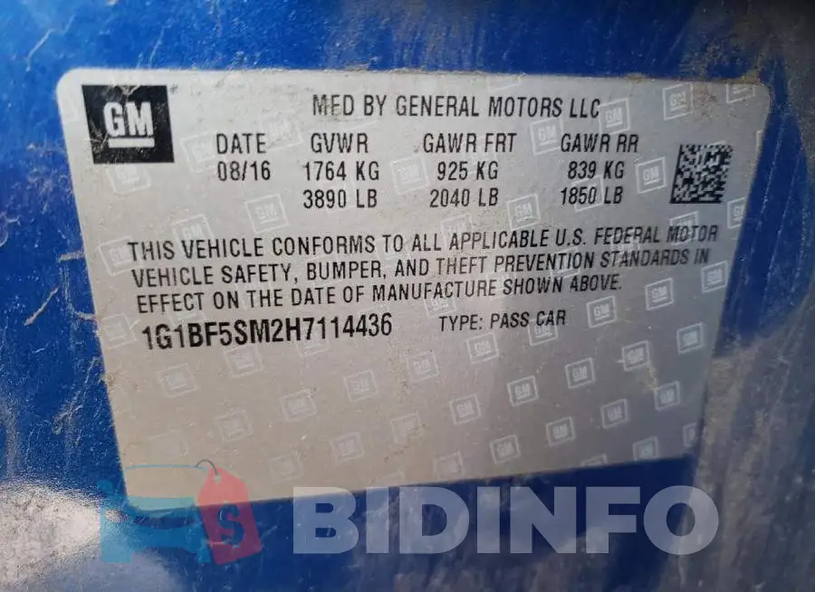 1G1BF5SM2H7114436 Photo# 12