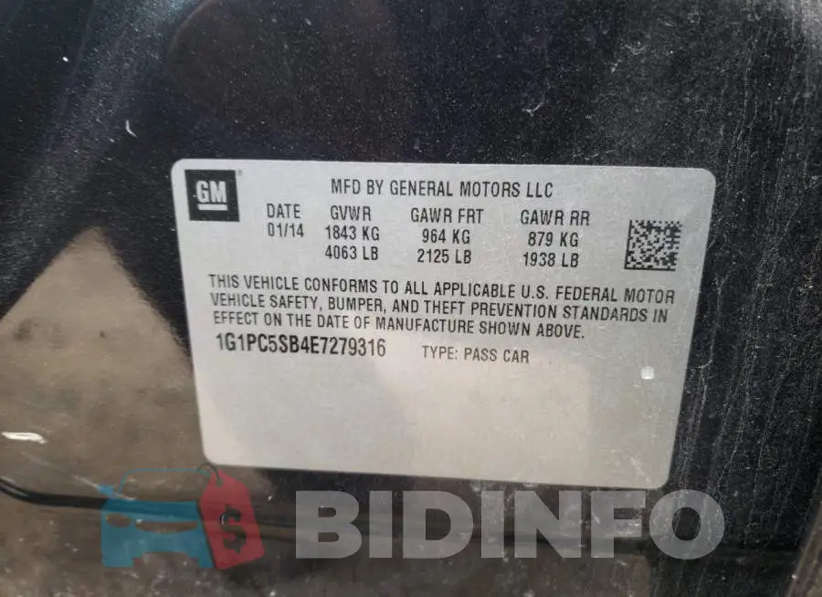 1G1PC5SB4E7279316 Photo# 12