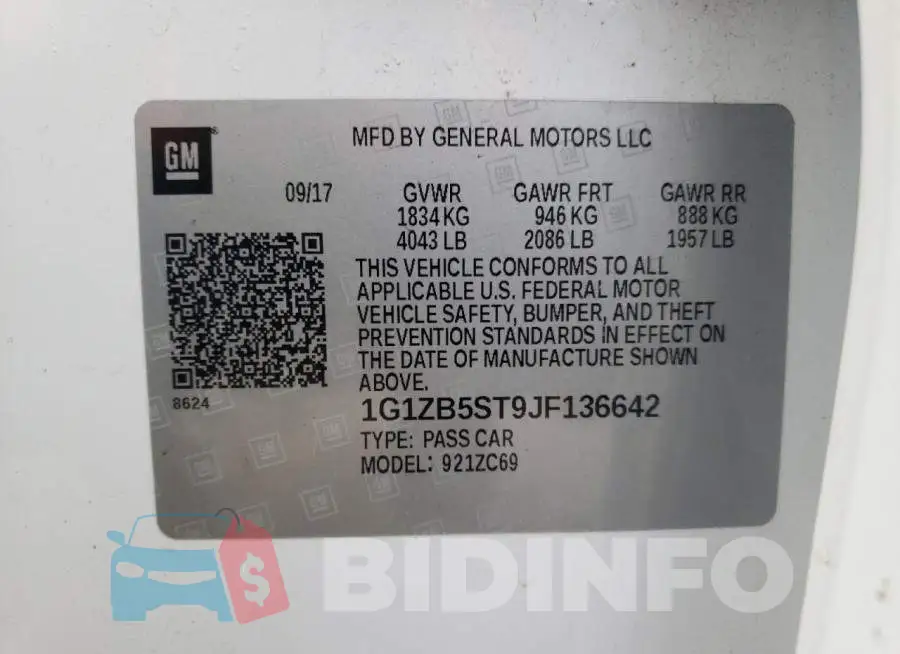 1G1ZB5ST9JF136642 Photo# 10
