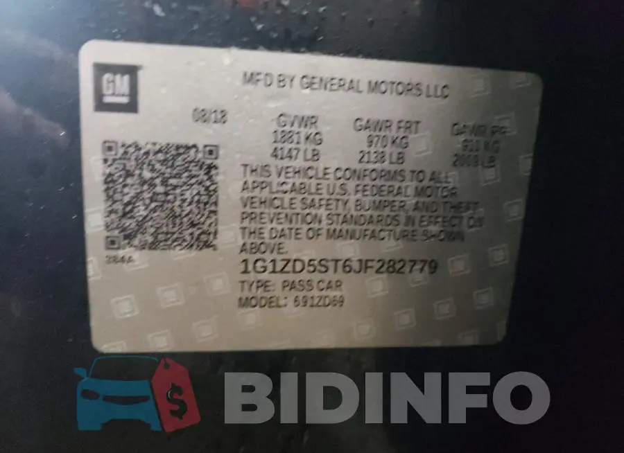 1G1ZD5ST6JF282779 Photo# 12