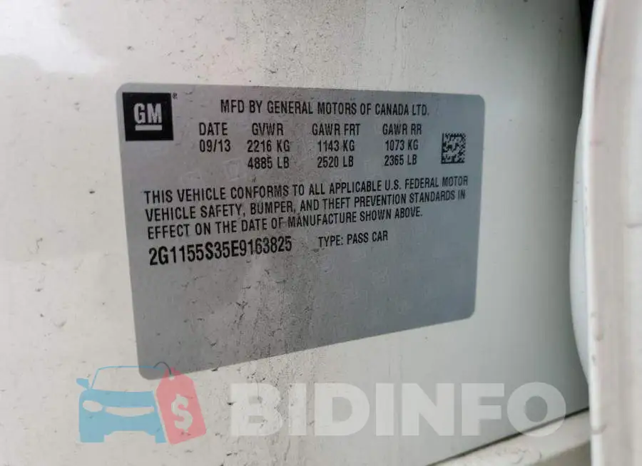 2G1155S35E9163825 Photo# 12