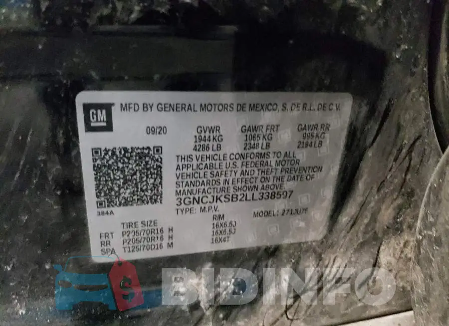 3GNCJKSB2LL338597 Photo# 12