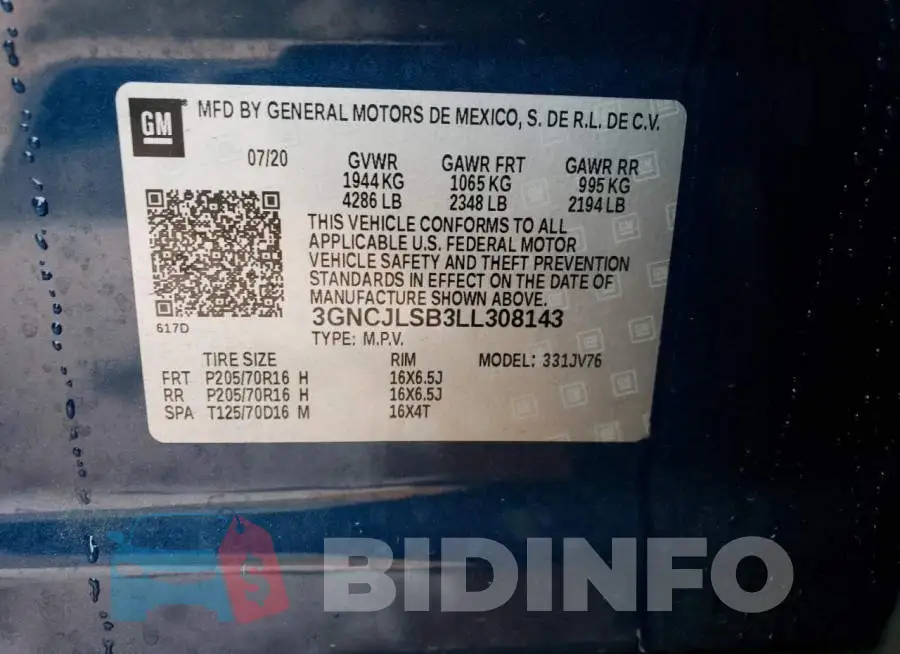 3GNCJLSB3LL308143 Photo# 13