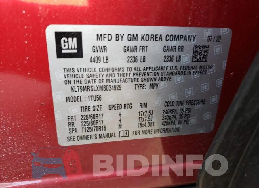 KL79MRSLXMB034929 Photo# 13