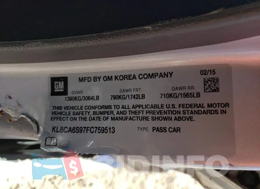 KL8CA6S97FC759513 Photo# 13