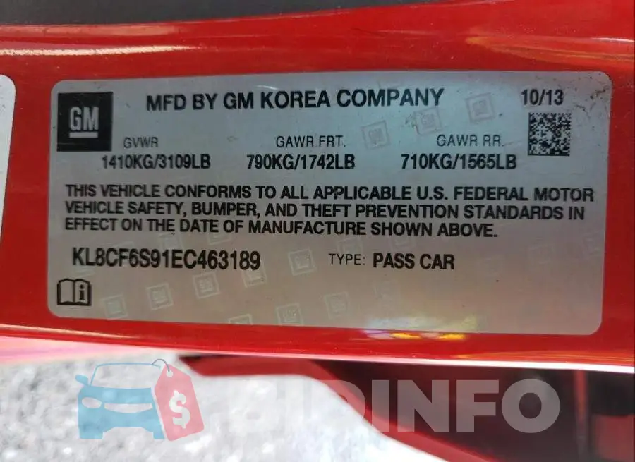 KL8CF6S91EC463189 Photo# 10