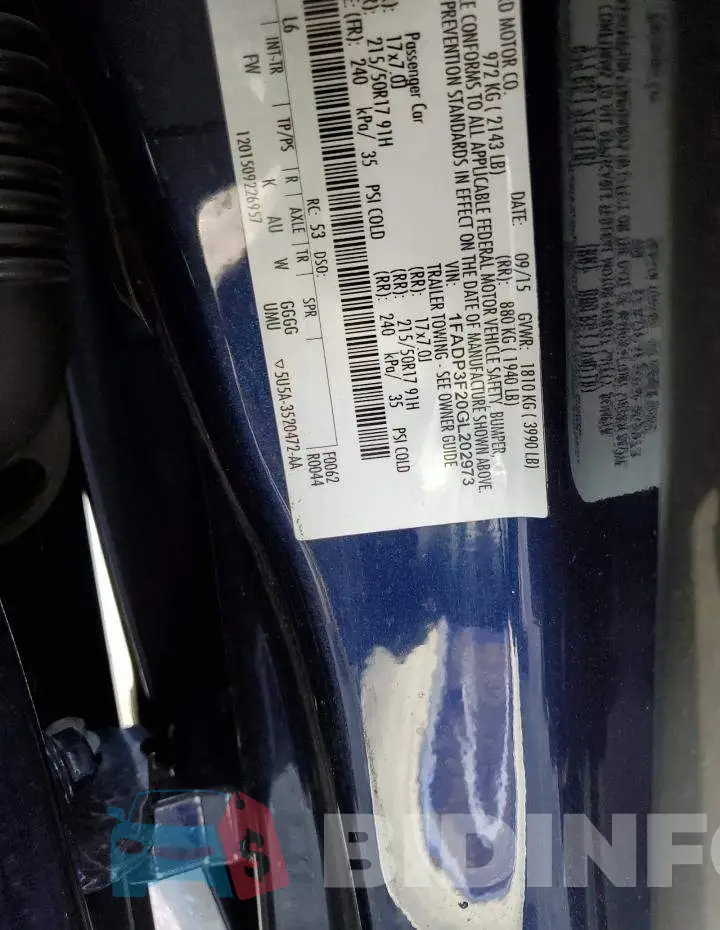 1FADP3F20GL202973 Photo# 12