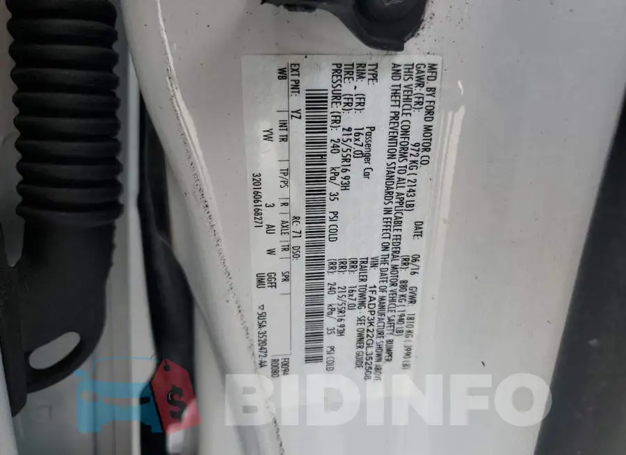 1FADP3K22GL352508 Photo# 12