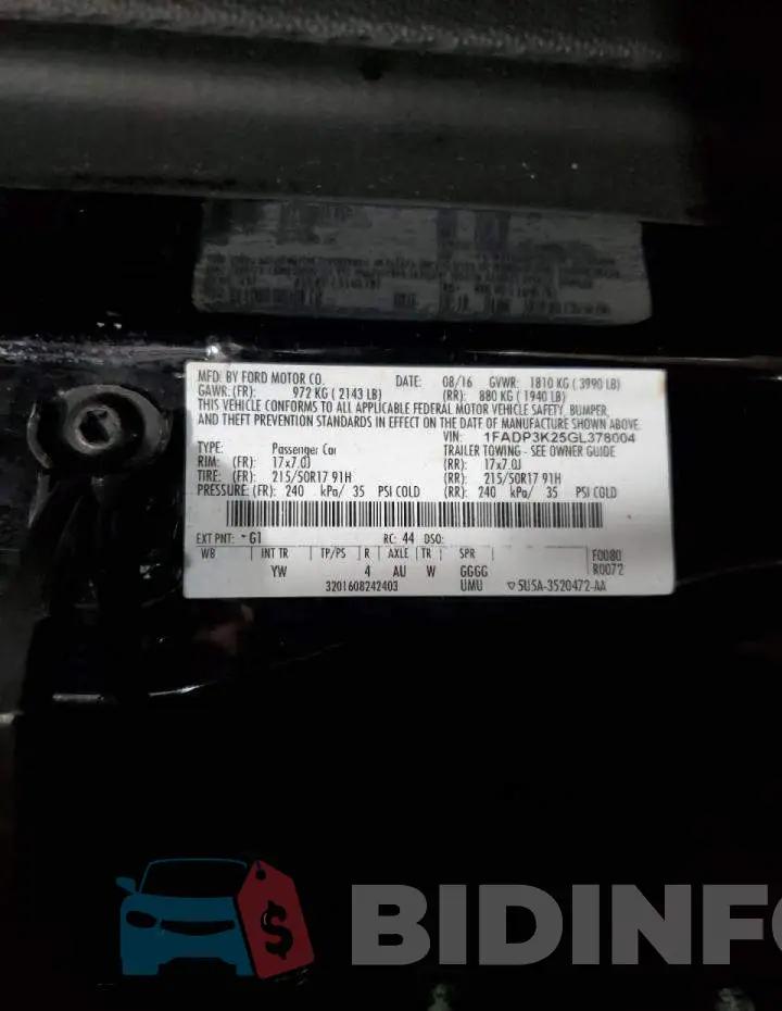 1FADP3K25GL378004 Photo# 13