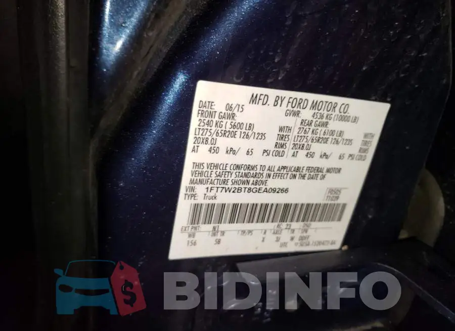 1FT7W2BT8GEA09266 Photo# 13