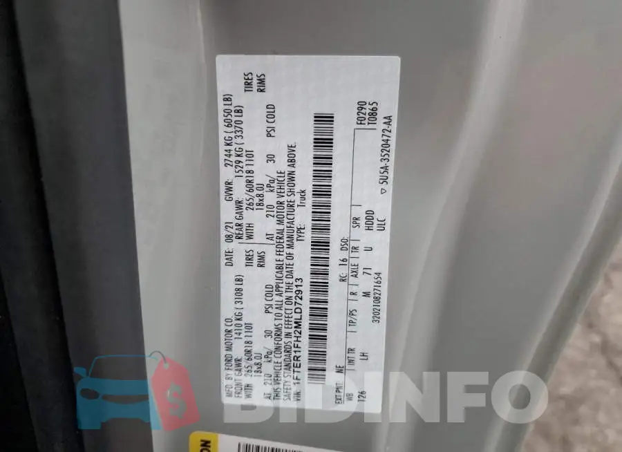 1FTER1FH2MLD72913 Photo# 12