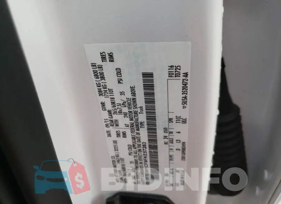 1FTEW1CF9FKE57283 Photo# 12