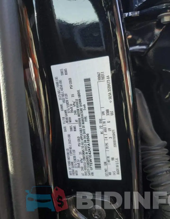1FTEW1E42KFA18506 Photo# 12