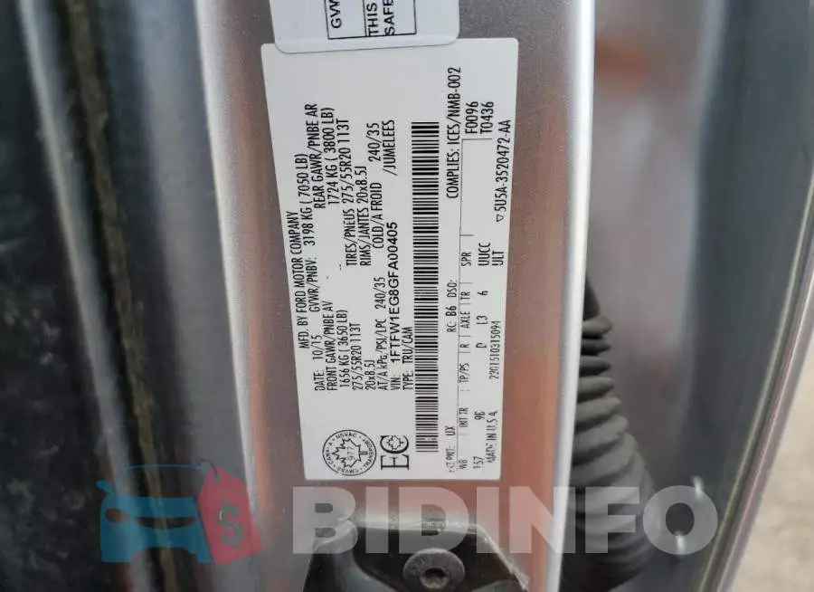 1FTFW1EG8GFA00405 Photo# 12