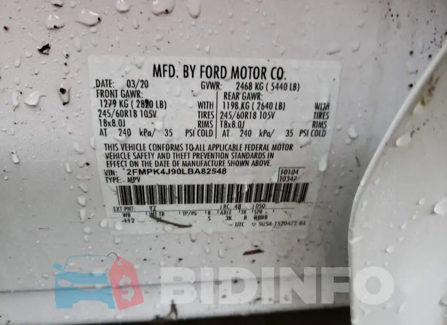 2FMPK4J90LBA82548 Photo# 13