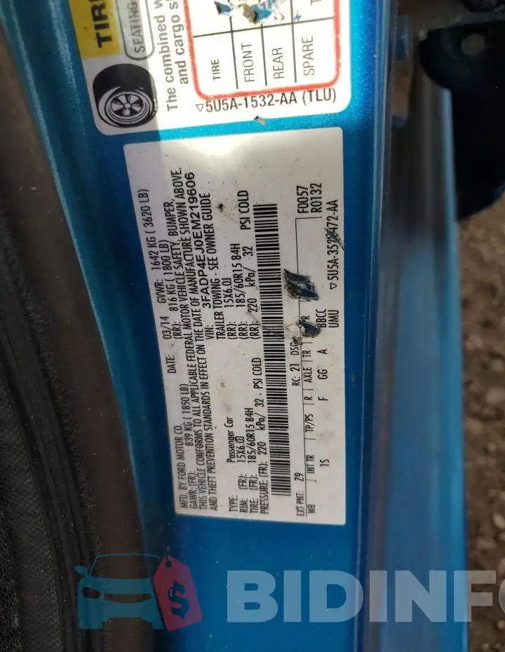 3FADP4EJ0EM219606 Photo# 13