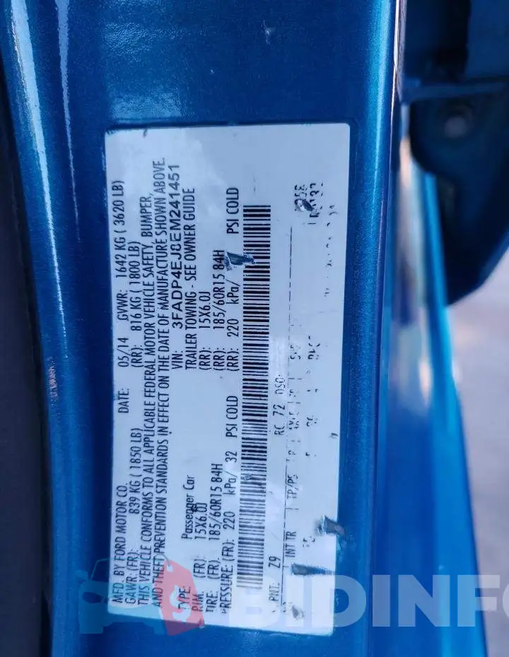 3FADP4EJ8EM241451 Photo# 12