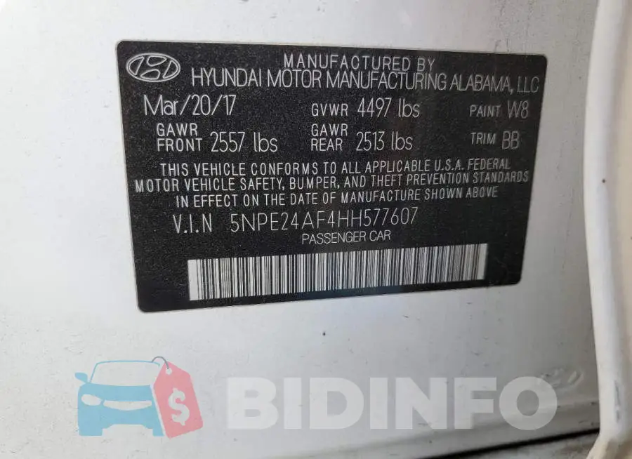 5NPE24AF4HH577607 Photo# 12