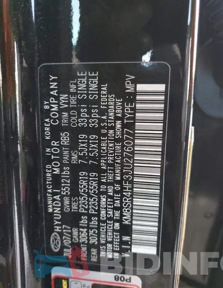 KM8SR4HF3JU276077 Photo# 12