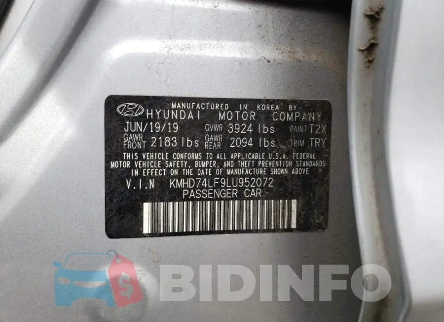KMHD74LF9LU952072 Photo# 13