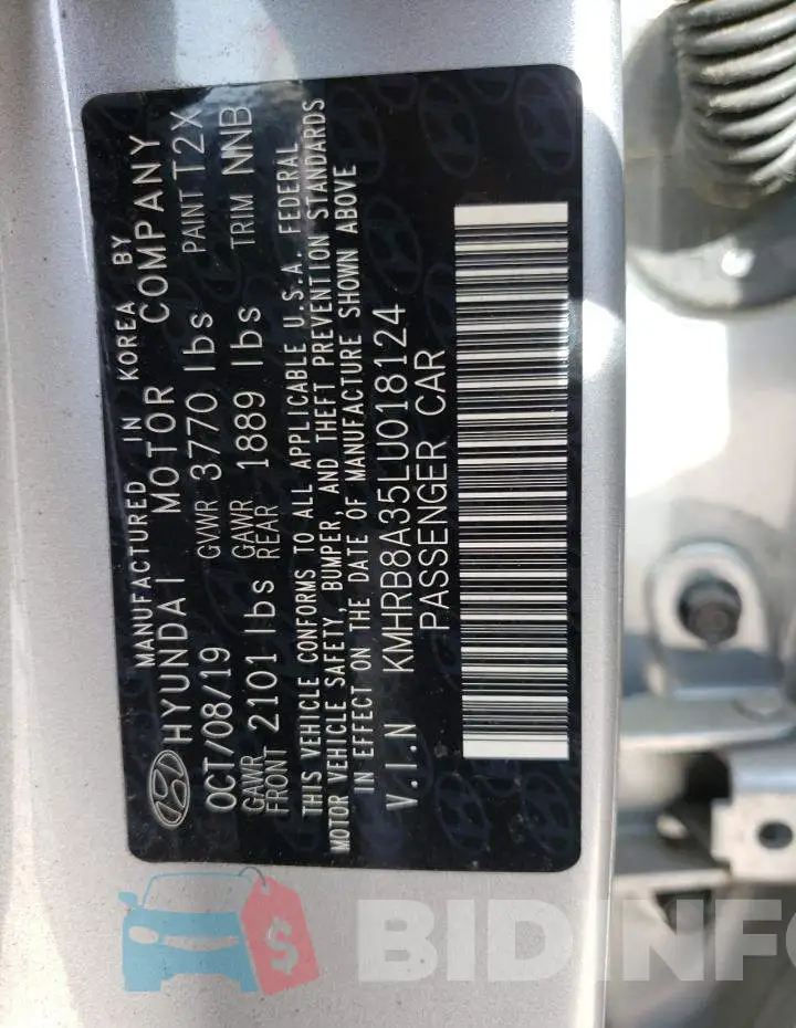 KMHRB8A35LU018124 Photo# 12