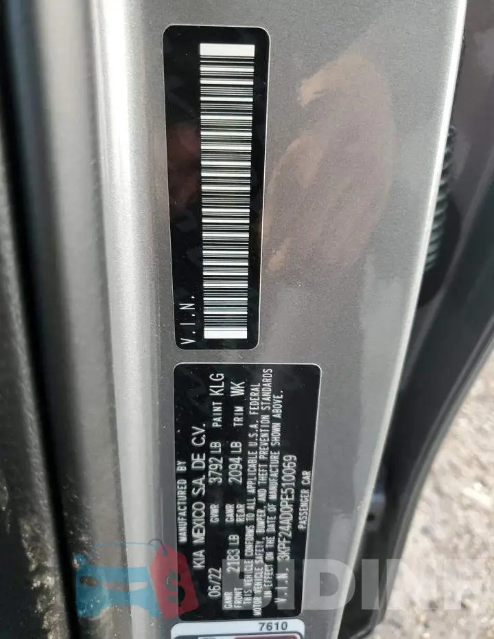 3KPF24AD0PE510069 Photo# 12