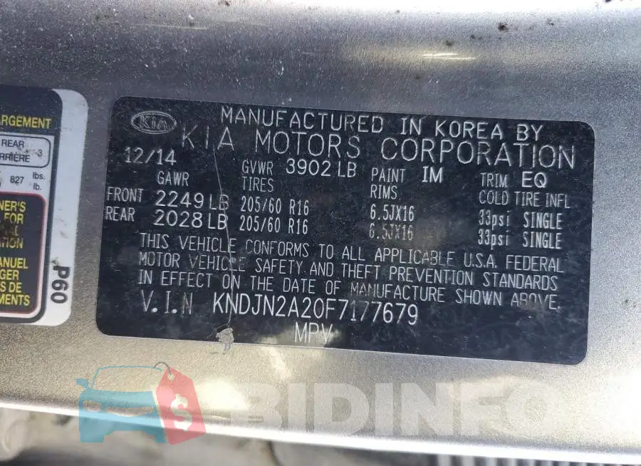 KNDJN2A20F7177679 Photo# 12