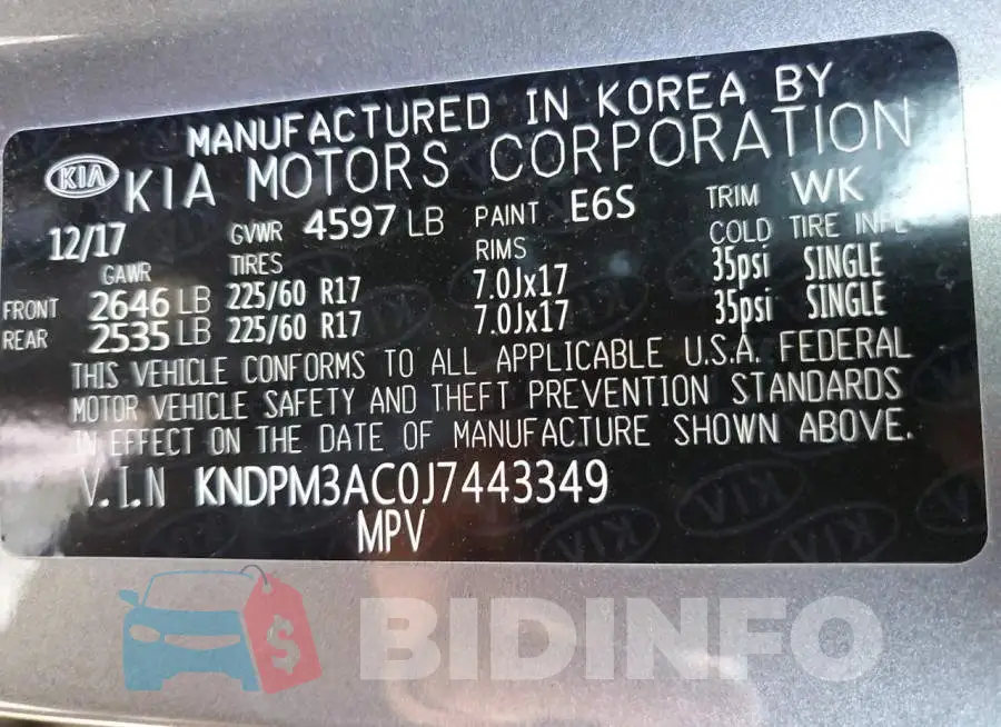 KNDPM3AC0J7443349 Photo# 12
