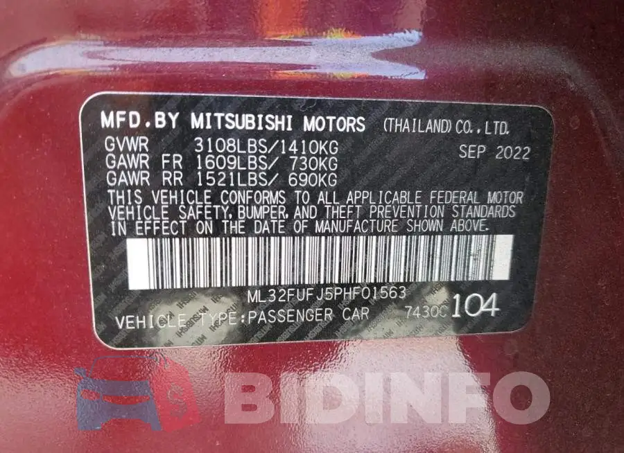 ML32FUFJ5PHF01563 Photo# 12