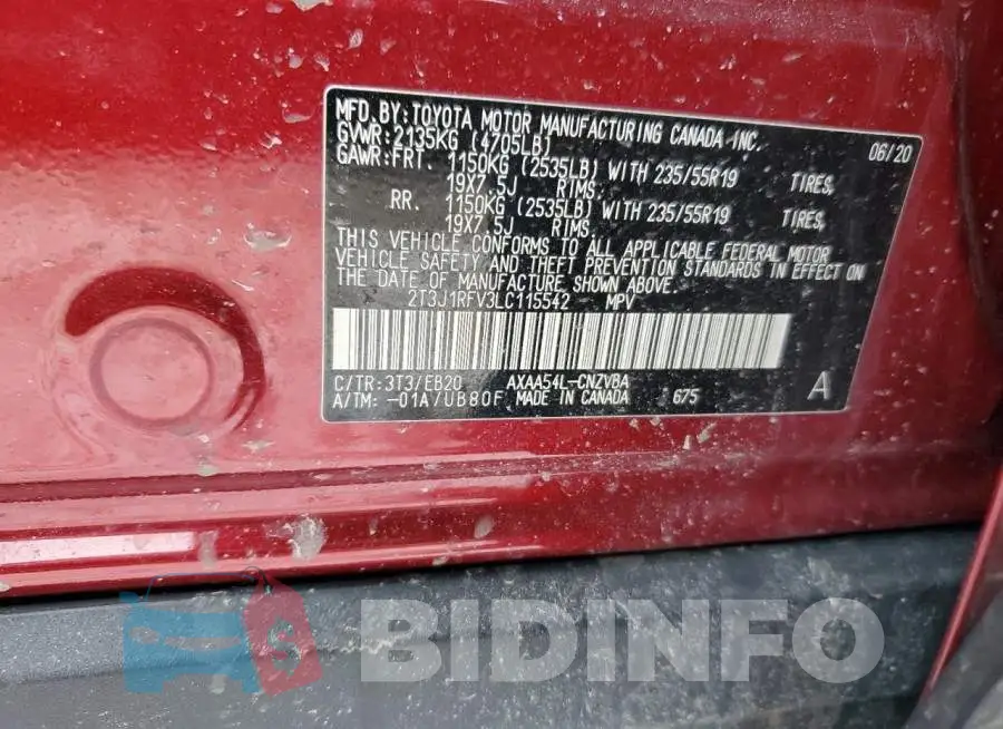 2T3J1RFV3LC115542 Photo# 13