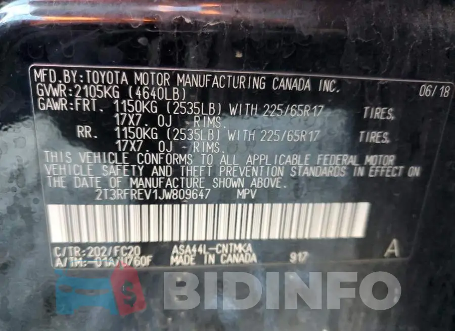 2T3RFREV1JW809647 Photo# 13
