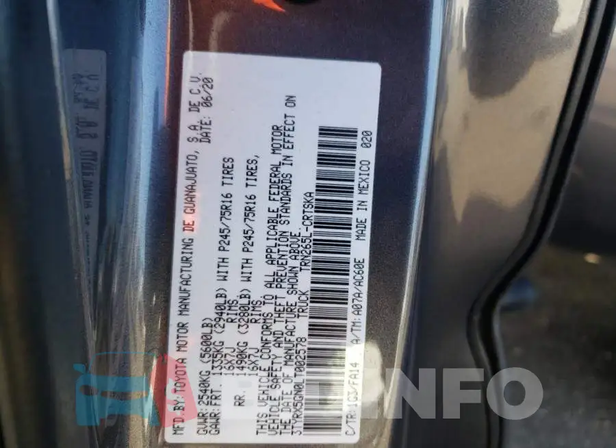 3TYRX5GN0LT002578 Photo# 13