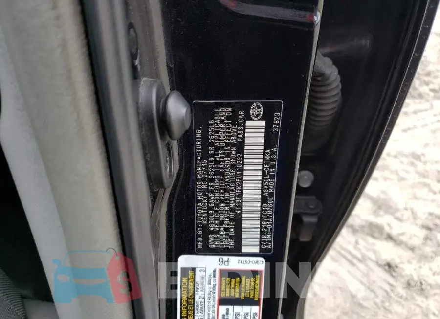 4T1BF1FK2FU110292 Photo# 12